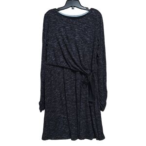 Anthropologie Navy Blue Long Sleeve Dress